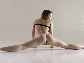 Nude gymnast in hot nude yoga poses
