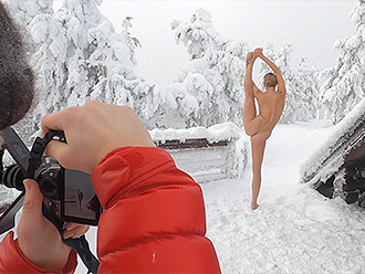Naked yoga and public nudity video